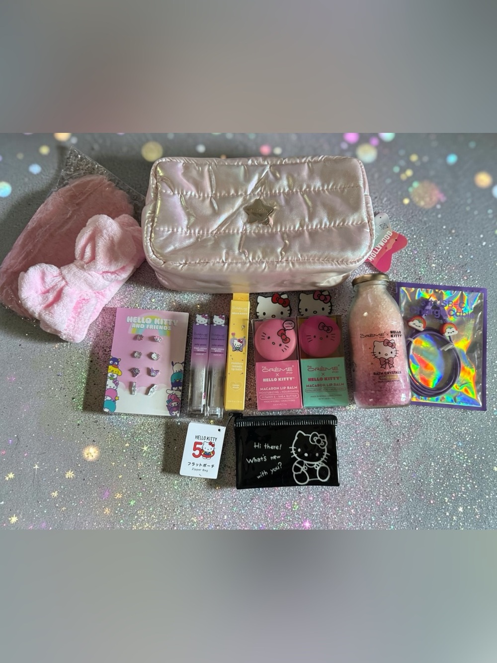 The Creme Shop Hello Kitty Beauty Bundle and Accessories NEW